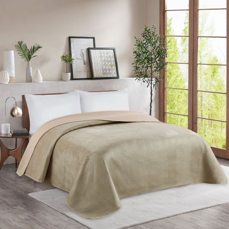 Narzuta Premium 170x210 Na Sofę Jasno Brązowa 114