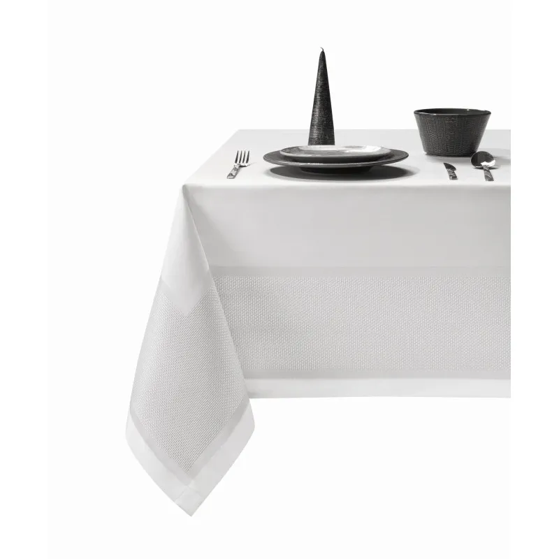 Biały Obrus Paula 140x400 Luksusowy i Elegancki Biały Obrus Paula 140x400 Luksusowy i Elegancki