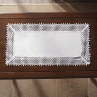 Gustowny Kremowy Bieżnik 40 x 140  Z Piękną Gipiurą