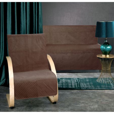 Narzuta Na Fotele Velvet 70x160 Czekoladowa