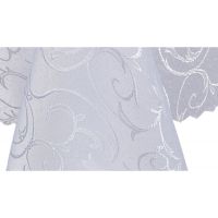Obrus Plamoodporny Biały 120 x 180 Ornament Pnącza