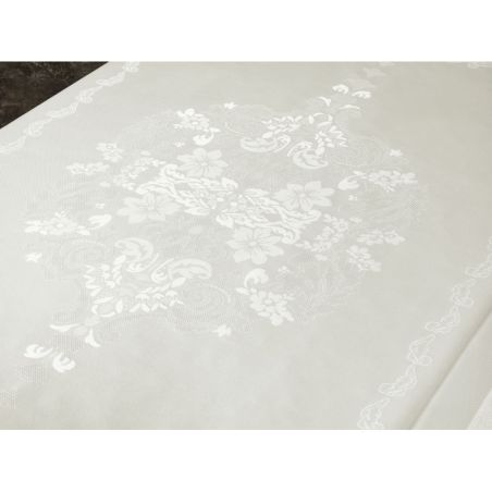 Obrus Atena 140x240 kremowy