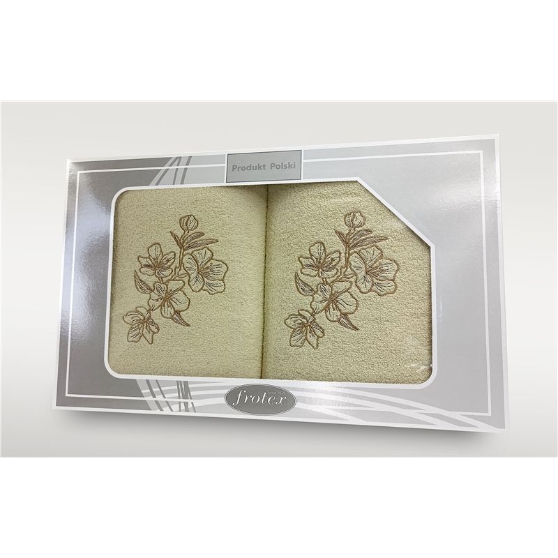 Komplet Frotex Gift 2 50,70 Wzór 1 Krem