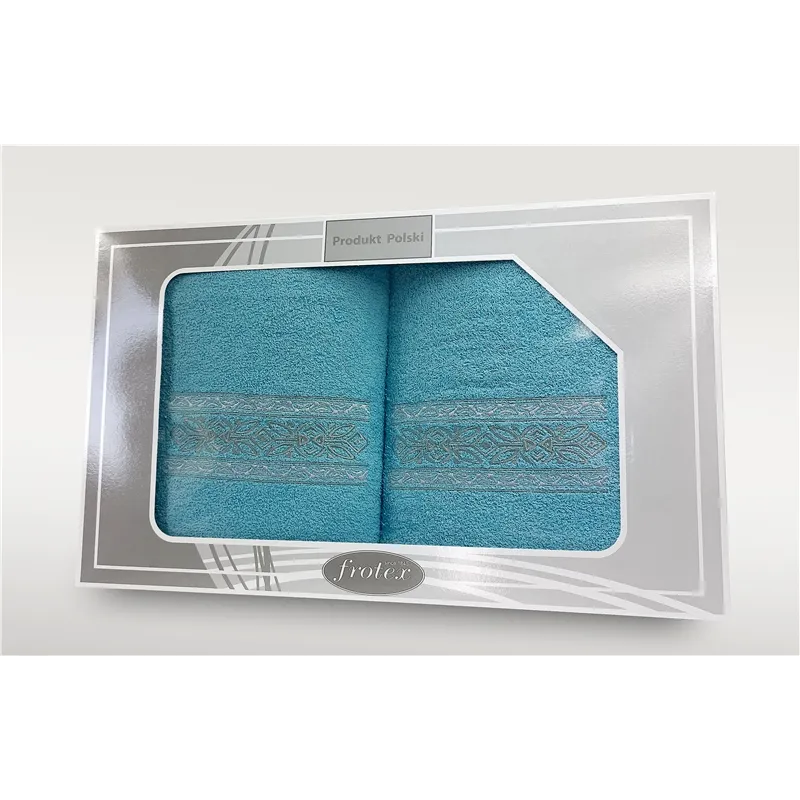 Komplet Frotex Gift 2 50,70 Wzór 2 Turkus