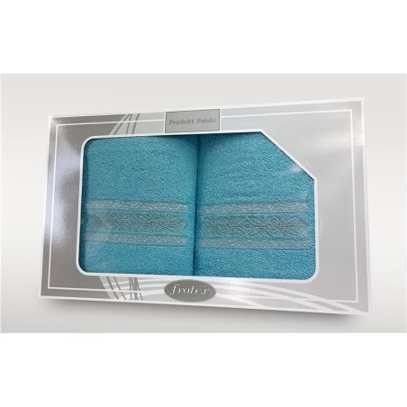 Komplet Frotex Gift 2 50,70 Wzór 2 Turkus
