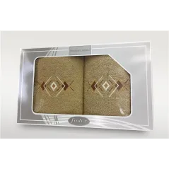 Komplet Frotex Gift 2 50,70 Wzór 4 Beż