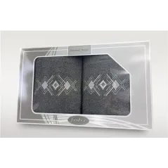 Komplet Frotex Gift 2 50,70 Wzór 4 Grafit