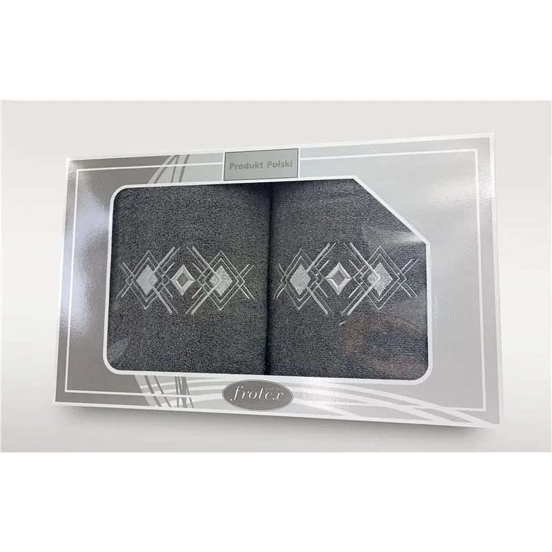 Komplet Frotex Gift 2 50,70 Wzór 4 Grafit Komplet Frotex Gift 2 50,70 Wzór 4 Grafit