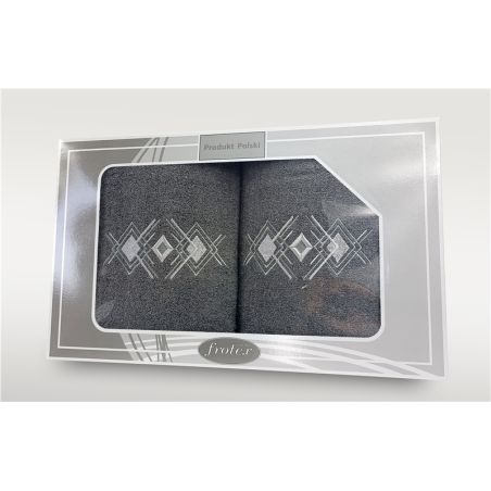 Komplet Frotex Gift 2 50,70 Wzór 4 Grafit