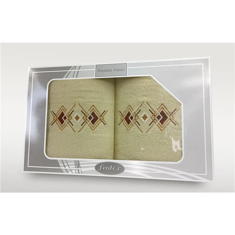 Komplet Frotex Gift 2 50,70 Wzór 4 Krem