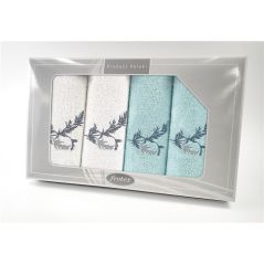 Komplet Frotex Gift Iv Wzór 1 Biały Aqua
