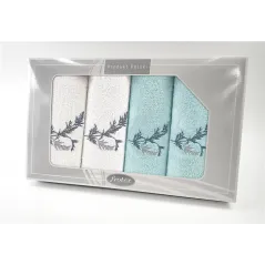 Komplet Frotex Gift Iv Wzór 1 Biały Aqua
