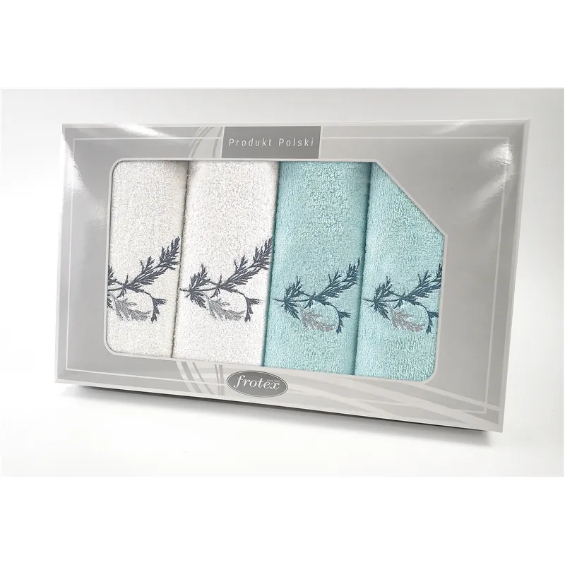 Komplet Frotex Gift Iv Wzór 1 Biały Aqua