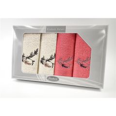 Komplet Frotex Gift Iv Wzór 1 Krem Koral