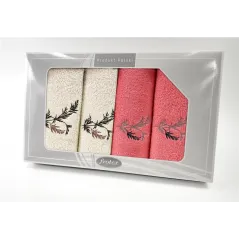 Komplet Frotex Gift Iv Wzór 1 Krem Koral