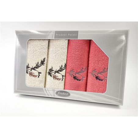 Komplet Frotex Gift Iv Wzór 1 Krem Koral