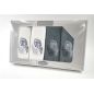 Komplet Frotex Gift Iv Wzór 2 Biały C.popiel Komplet Frotex Gift Iv Wzór 2 Biały C.popiel