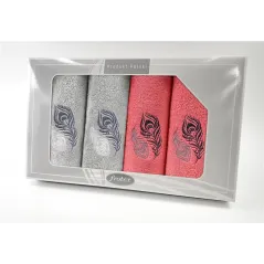 Komplet Frotex Gift Iv Wzór 2 J.popiel Koral