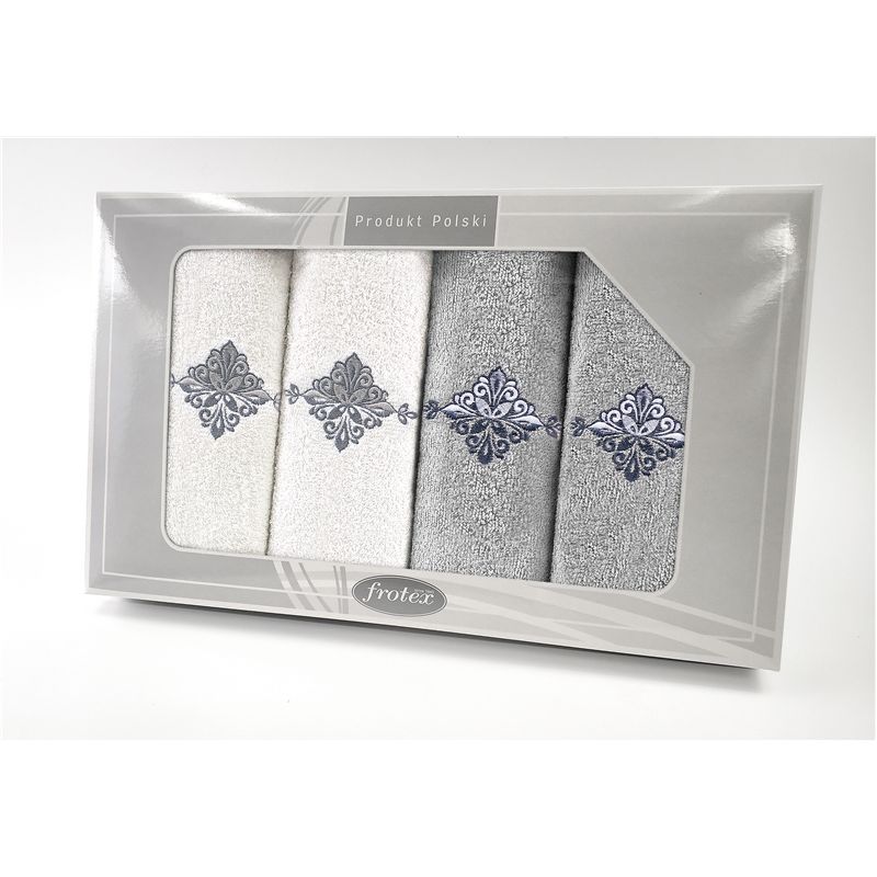Komplet Frotex Gift Iv Wzór 3 Biały J.popiel