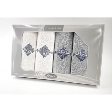 Komplet Frotex Gift Iv Wzór 3 Biały J.popiel