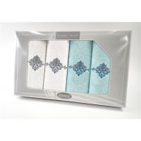 Komplet Frotex Gift Iv Wzór 3 Biały Aqua