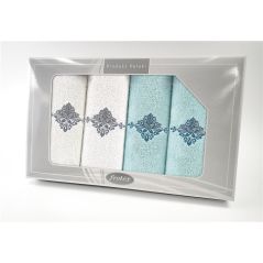 Komplet Frotex Gift Iv Wzór 3 Biały Aqua