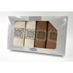 Komplet Frotex Gift Iv Wzór 4 Krem Beż