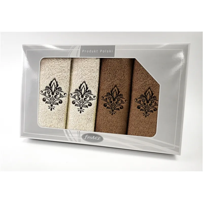 Komplet Frotex Gift Iv Wzór 5 Krem Beż