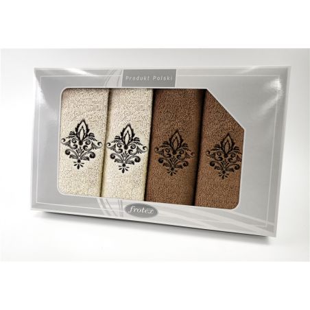 Komplet Frotex Gift Iv Wzór 5 Krem Beż