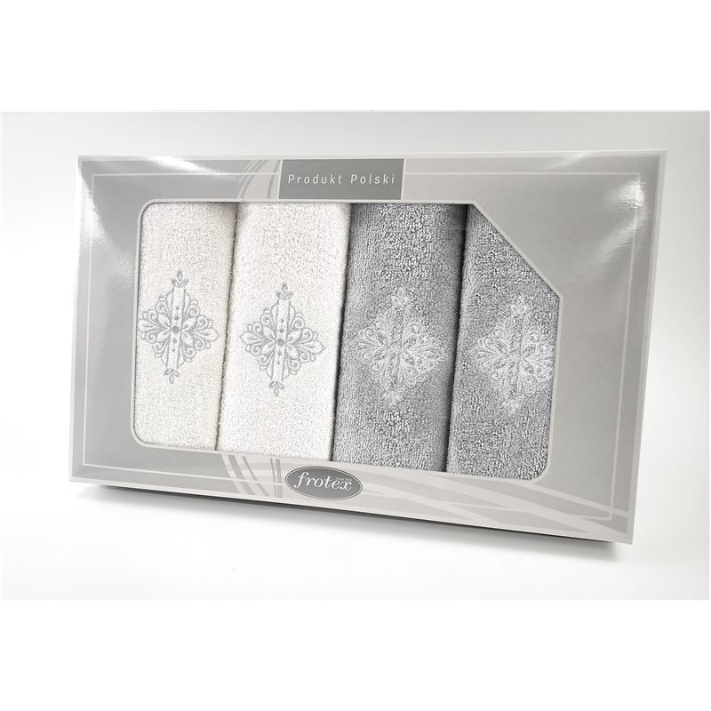 Komplet Frotex Gift Iv Wzór 6 Biały J.popiel