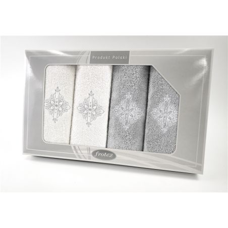 Komplet Frotex Gift Iv Wzór 6 Biały J.popiel