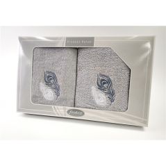 Komplet Frotex Gift 50,70 Popiel Wzór 2