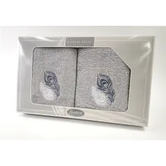 Komplet Frotex Gift 50,70 Popiel Wzór 2