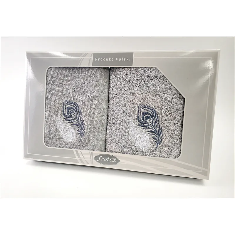 Komplet Frotex Gift 50,70 Popiel Wzór 2
