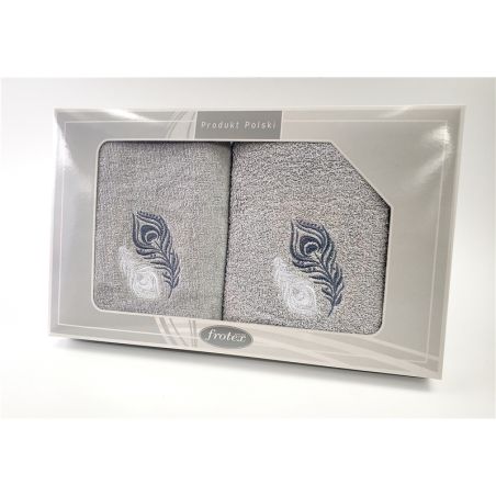 Komplet Frotex Gift 50,70 Popiel Wzór 2