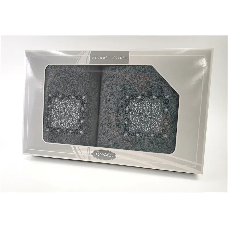 Komplet Frotex Gift 50,70 C.popiel Wzór 4 Komplet Frotex Gift 50,70 C.popiel Wzór 4