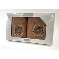 Komplet Frotex Gift 50,70 Beż Wzór 4