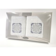 Komplet Frotex Gift 50,70 Biały Wzór 4
