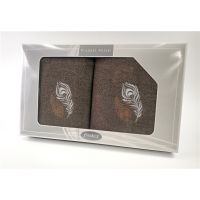 Komplet Frotex Gift 50,70 Brąz Wzór 2