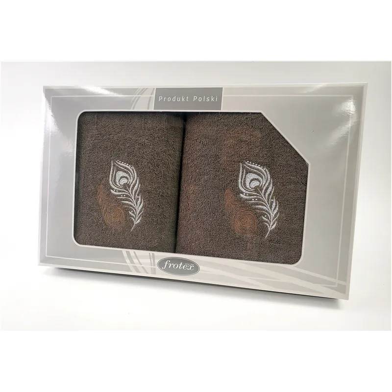 Komplet Frotex Gift 50,70 Brąz Wzór 2