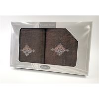 Komplet Frotex Gift 50,70 Brąz Wzór 3