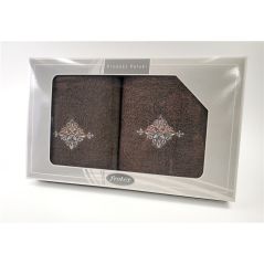 Komplet Frotex Gift 50,70 Brąz Wzór 3
