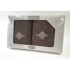 Komplet Frotex Gift 50,70 Brąz Wzór 3