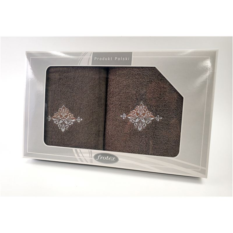 Komplet Frotex Gift 50,70 Brąz Wzór 3