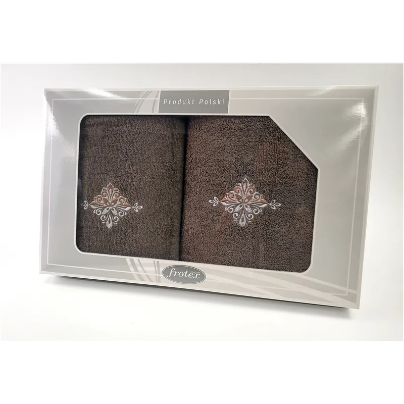 Komplet Frotex Gift 50,70 Brąz Wzór 3 Komplet Frotex Gift 50,70 Brąz Wzór 3