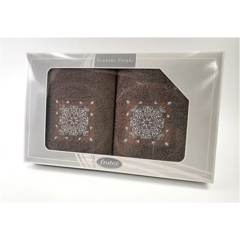 Komplet Frotex Gift 50,70 Brąz Wzór 4 Komplet Frotex Gift 50,70 Brąz Wzór 4