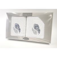Komplet Frotex Gift 50,70 Biały Wzór 2