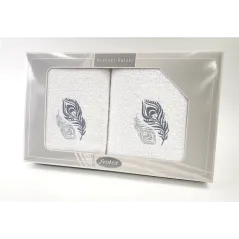 Komplet Frotex Gift 50,70 Biały Wzór 2