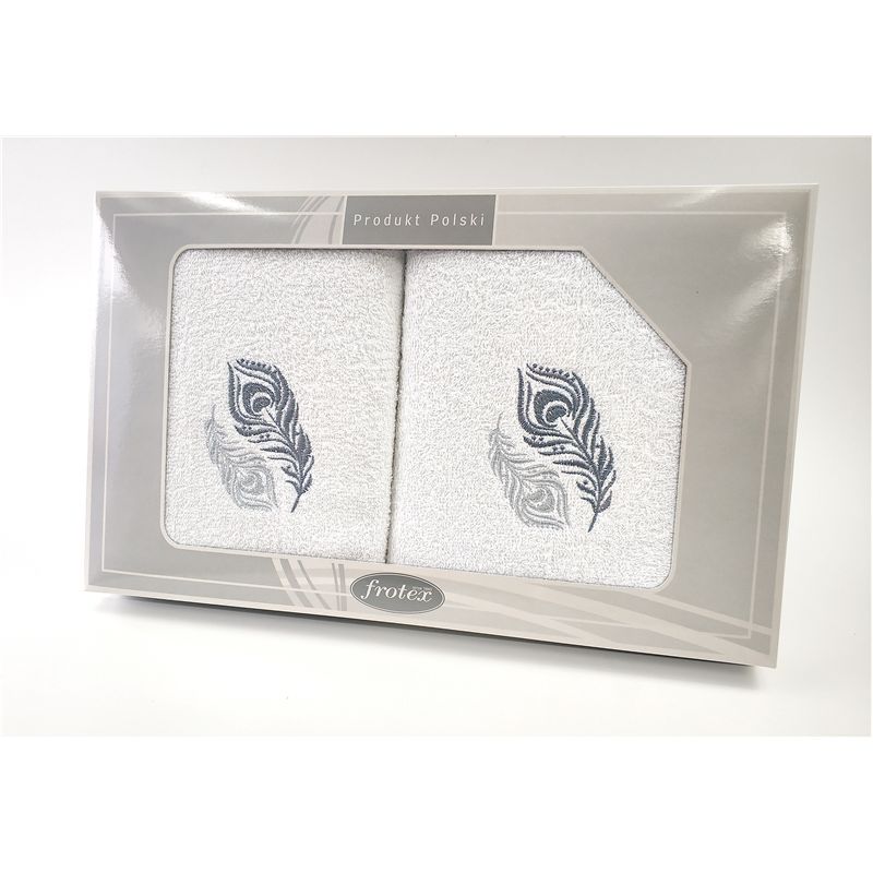 Komplet Frotex Gift 50,70 Biały Wzór 2