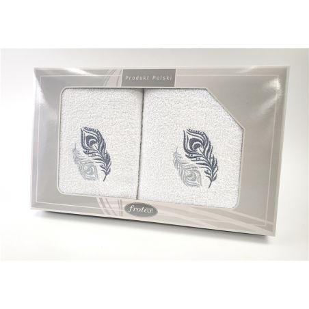 Komplet Frotex Gift 50,70 Biały Wzór 2